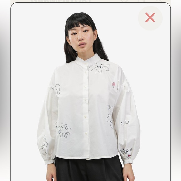 Mr. Larkin Poppy Hilma
Embroidery Shirt Floral Embroidered White Blouse - Picture 8 of 13